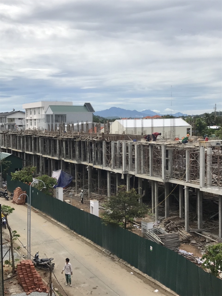 Tiến độ công trình Block : N,Q,S - Khu đô thị An Cựu City Huế tháng 08/2020