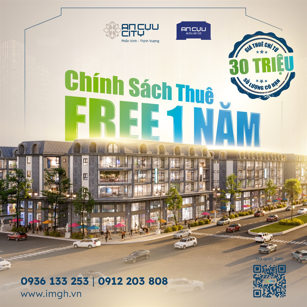 GIẢI PHÁP MẶT BẰNG HUẾ: GIÁ THUÊ 30 TRIỆU, FREE 1 NĂM, SHOPHOUSE ĐỐI DIỆN AEON MALL