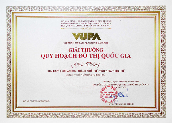 Giải Thưởng Quy Hoạch Đô Thị Quốc Gia 2019